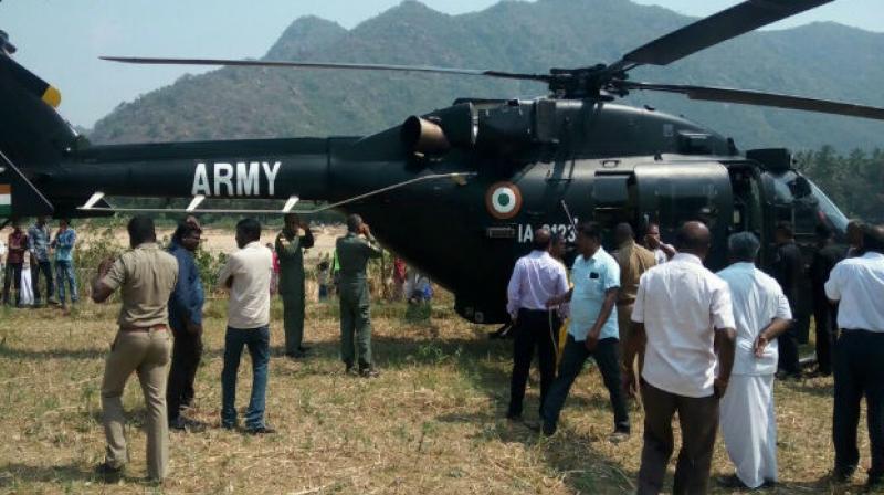 Army helicopter makes emergency landing near Bengaluru