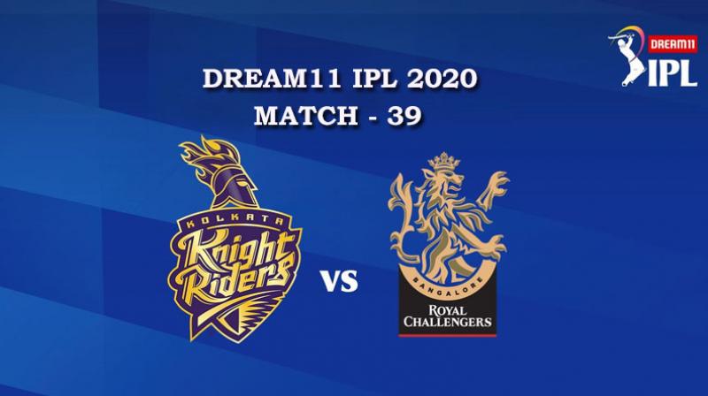 KKR VS RCB  Match 39, DREAM11 IPL 2020, T-20 Match