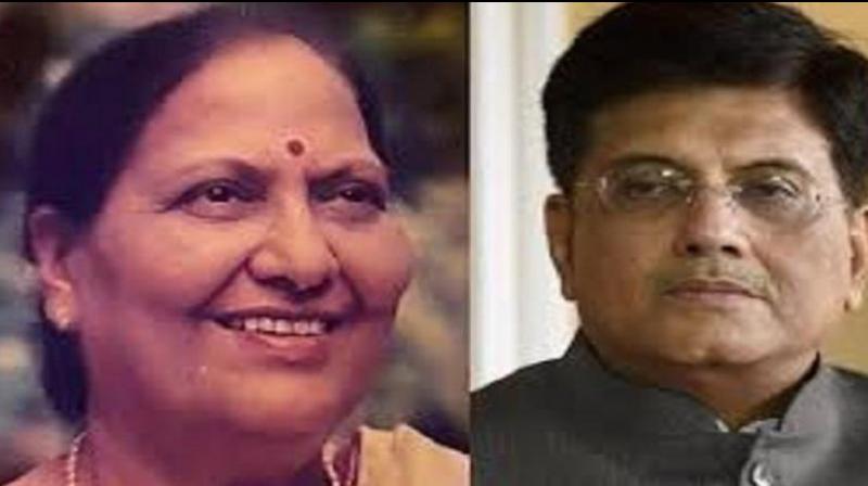 Piyush Goyal and Chandrakanta Goyal Piyush Goyal and Chandrakanta Goyal