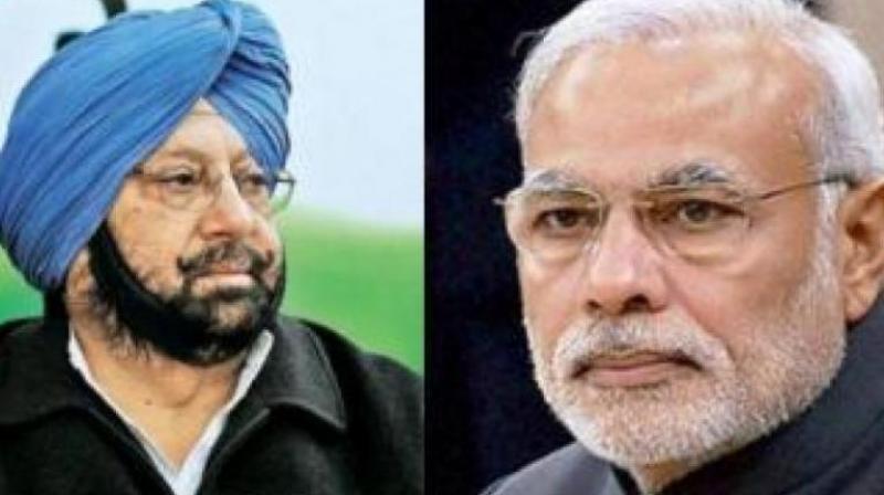 Captain Amarinder Singh and Narendra Modi Captain Amarinder Singh and Narendra Modi
