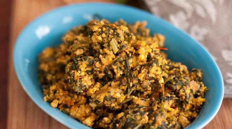 Spinach Paneer Bhurji