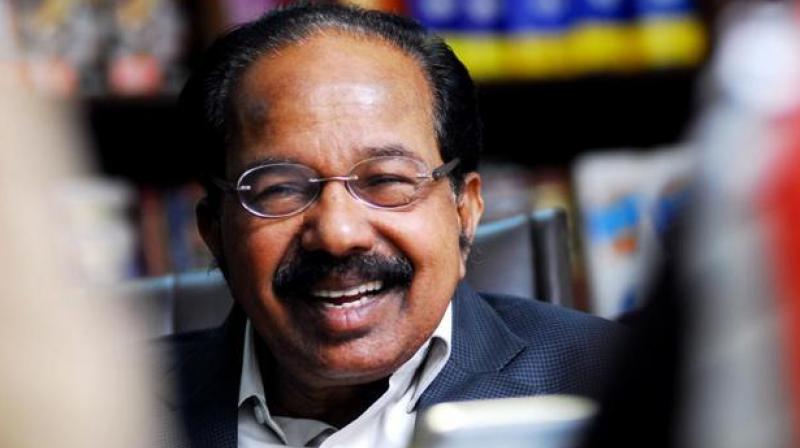 Senior Congress leader M Veerappa Moily