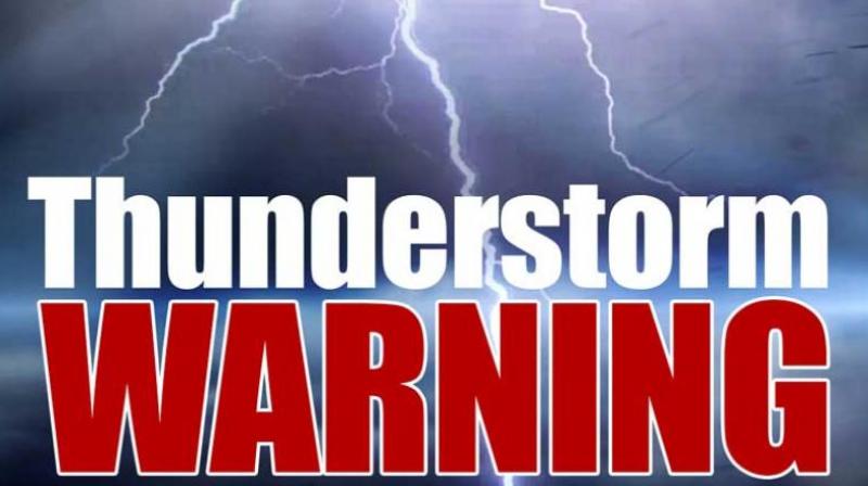 Thunderstorm Warning Thunderstorm Warning