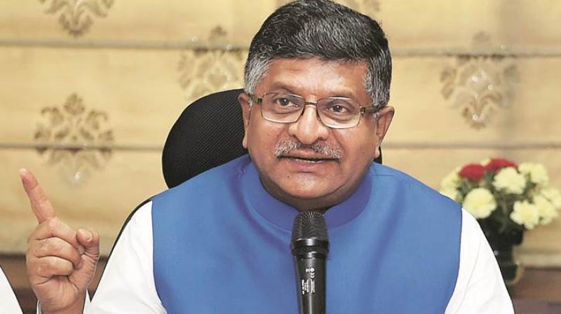 Union Minister Ravi Shankar Prasad Union Minister Ravi Shankar Prasad