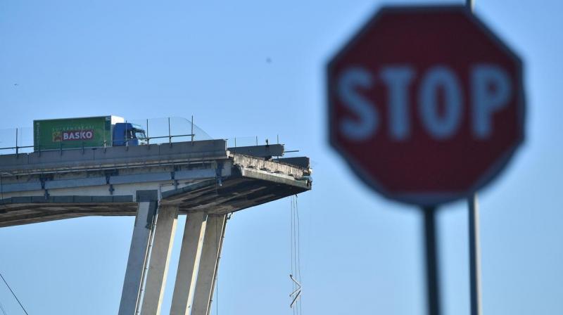 Bridge collapse in Genoa