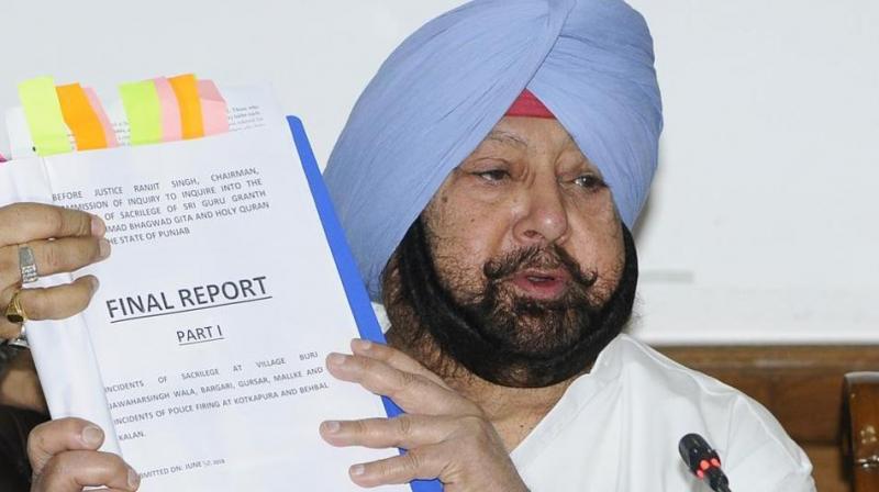 Capt Amarinder Singh has directed the state home department to take further necessary action