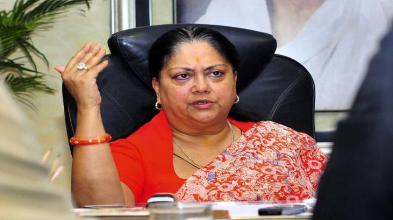 Rajasthan Chief Minister Vasundhara Raje