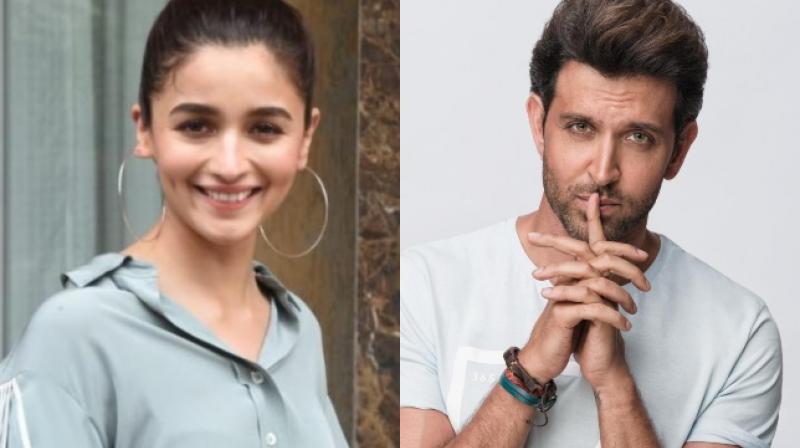 Alia Bhatt and Hrithik Roshan Alia Bhatt and Hrithik Roshan