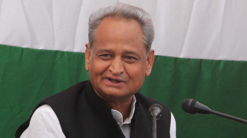 Rajasthan CM Gehlot assumes charge of office Rajasthan CM Gehlot assumes charge of office