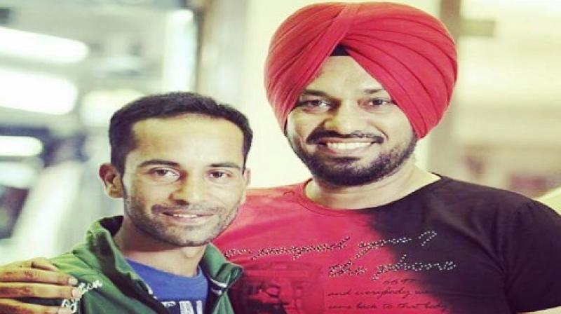 Gurpreet Ghuggi with Vipan Kumar Gurpreet Ghuggi with Vipan Kumar