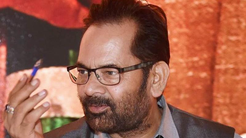 Union minister Mukhtar Abbas Naqvi