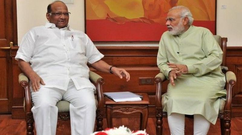 Sharad Pawar and Narendra Modi Sharad Pawar and Narendra Modi