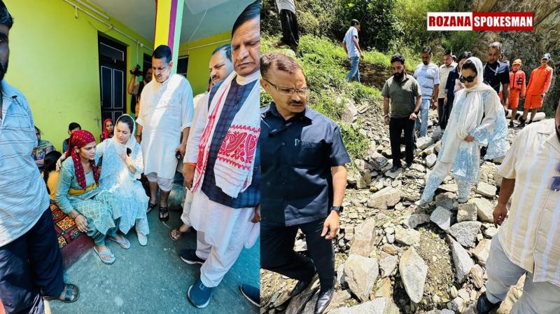 BJP MP Kangana Ranaut Meets Flood-Affected Families in Mandi, Assures Assistance BJP MP Kangana Ranaut Meets Flood-Affected Families in Mandi, Assures Assistance