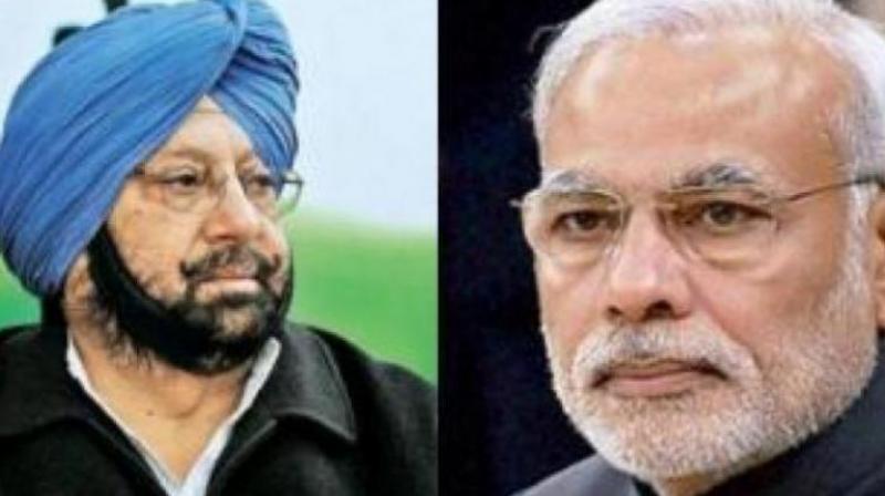 Capt Amarinder Singh and Narendra Modi