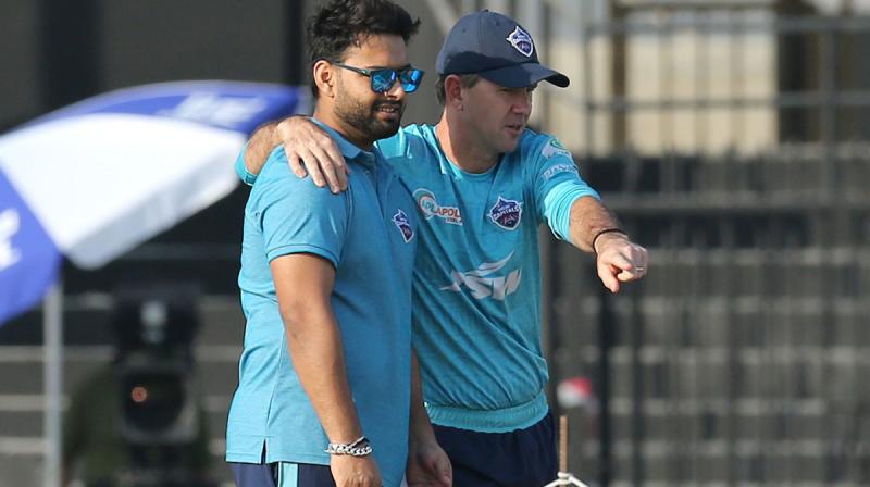 Ricky Ponting and Rishabh Pant Ricky Ponting and Rishabh Pant