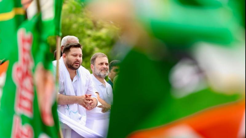 RJD Leader Tejashwi Yadav Slams ECI Over Voter Revision Drive, "It feels like a live show of forgery is underway” RJD Leader Tejashwi Yadav Slams ECI Over Voter Revision Drive, "It feels like a live show of forgery is underway”