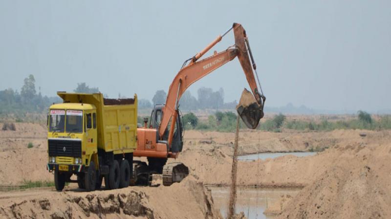 UP: Govt official booked for aiding sand mining mafia UP: Govt official booked for aiding sand mining mafia