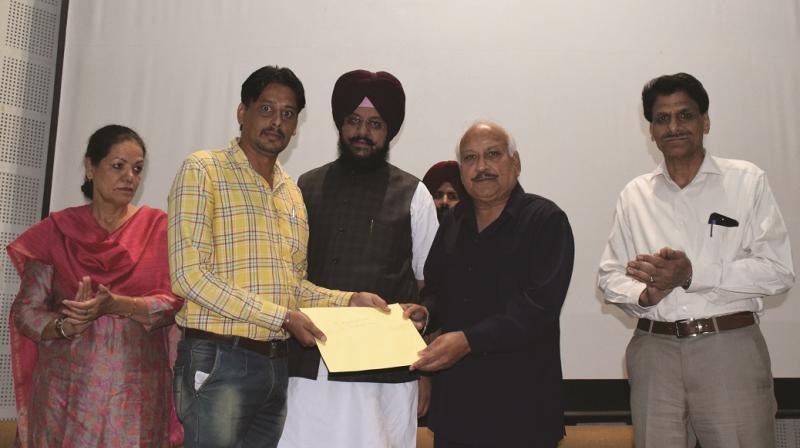 Brahm Mohindra here today handed over the appointment letters Brahm Mohindra here today handed over the appointment letters