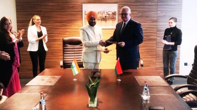 Punjab inks MOU with Belarus Punjab inks MOU with Belarus
