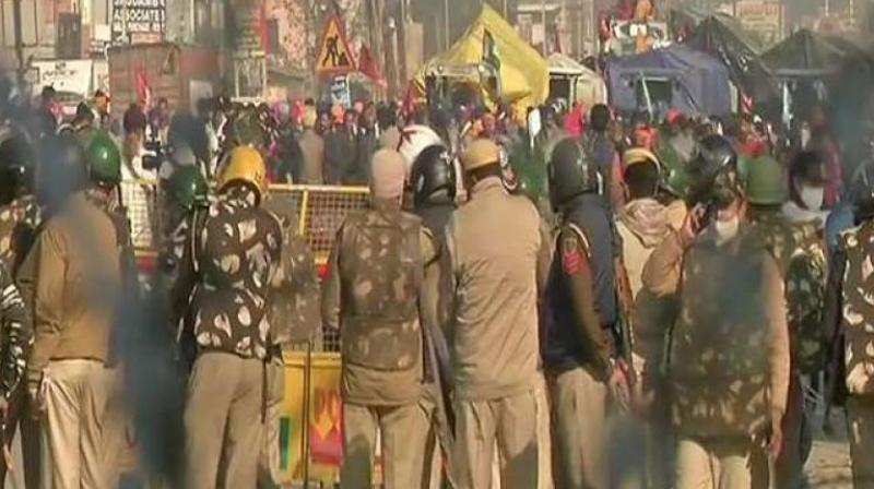 Violence at Singhu Border Violence at Singhu Border