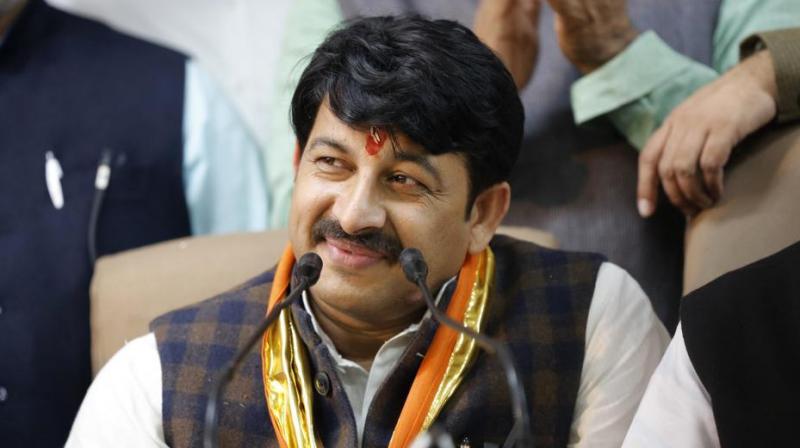 Delhi BJP president Manoj Tiwari