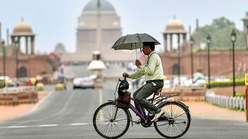Delhiites woke up to a warm and humid morning