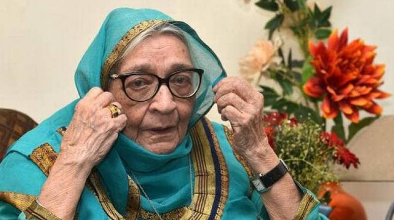 Eminent Hindi writer Krishna Sobti