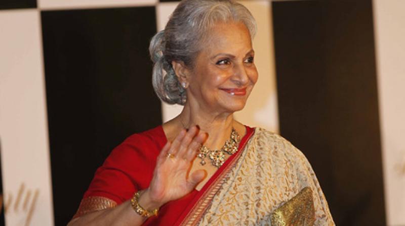 Veteran actor Waheeda Rehman Veteran actor Waheeda Rehman