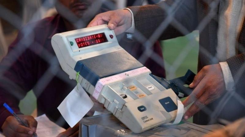 Polling began at 7:30 am today for elections to two municipal corporations Polling began at 7:30 am today for elections to two municipal corporations