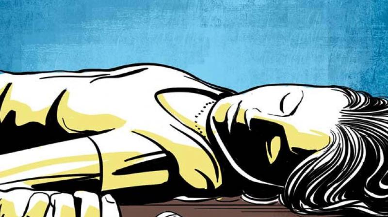 A woman was allegedly killed for dowry by her husband 