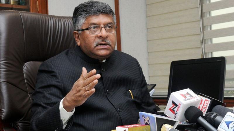 Union Law Minister Ravi Shankar Prasad