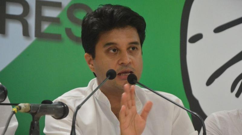 Congress leader Jyotiraditya Scindia Congress leader Jyotiraditya Scindia