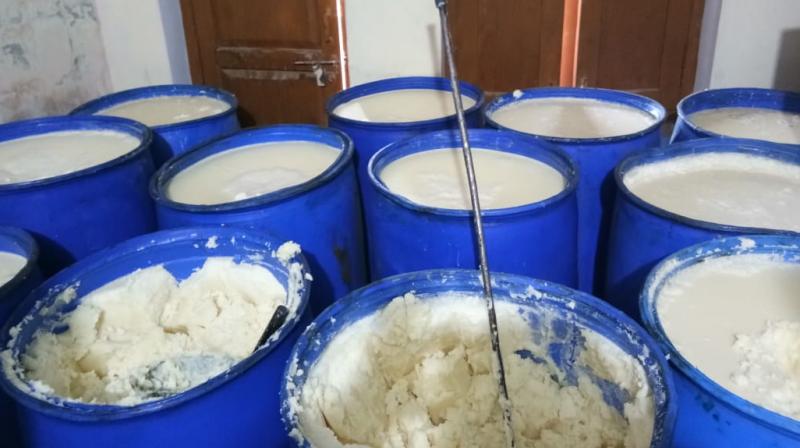 Adulterated Desi Ghee set to be Smuggled
