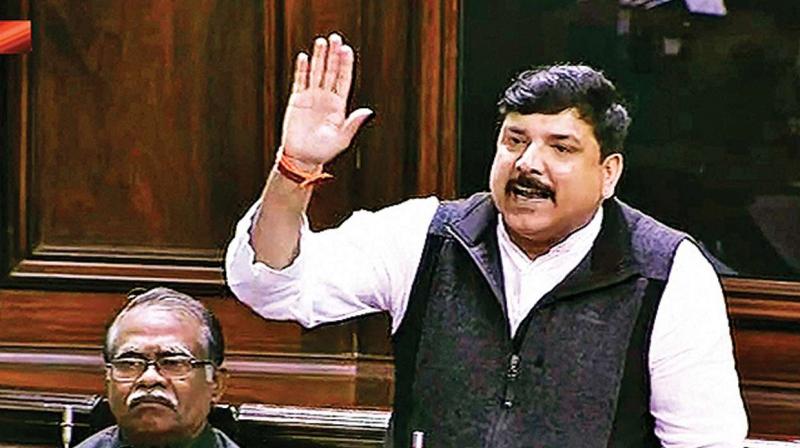 AAP's Rajya Sabha MP Sanjay Singh 