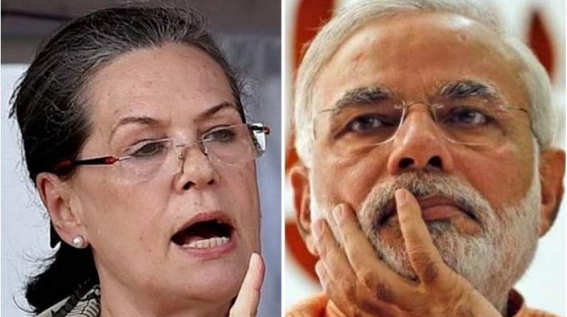 Sonia Gandhi and Narendra Modi