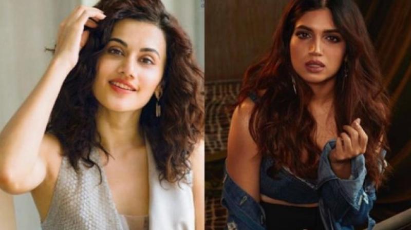 Taapsee Pannu and Bhumi Pednekar Taapsee Pannu and Bhumi Pednekar