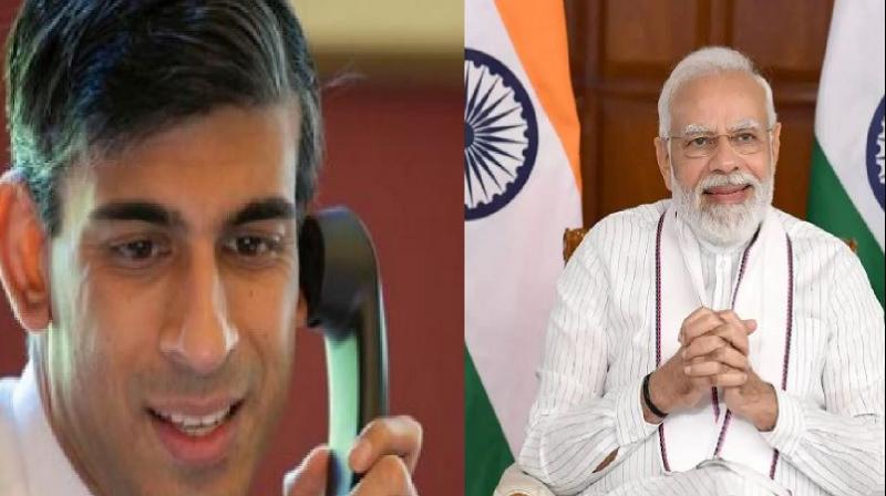 PM Modi Calls UK PM Rishi Sunak