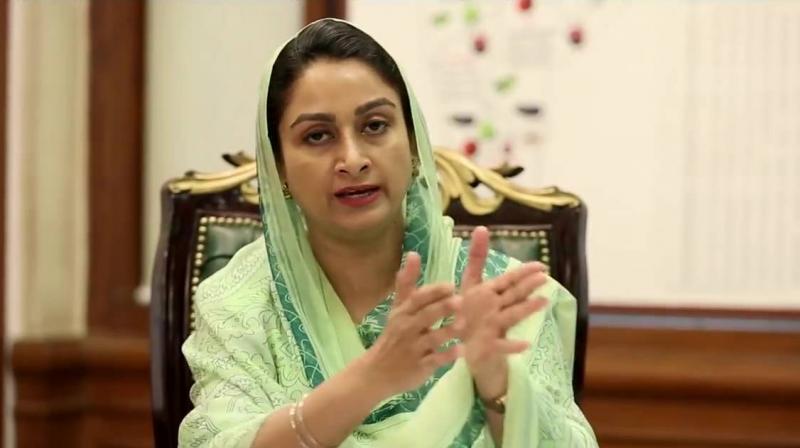 Union Food Processing Industries minister Harsimrat Kaur Badal