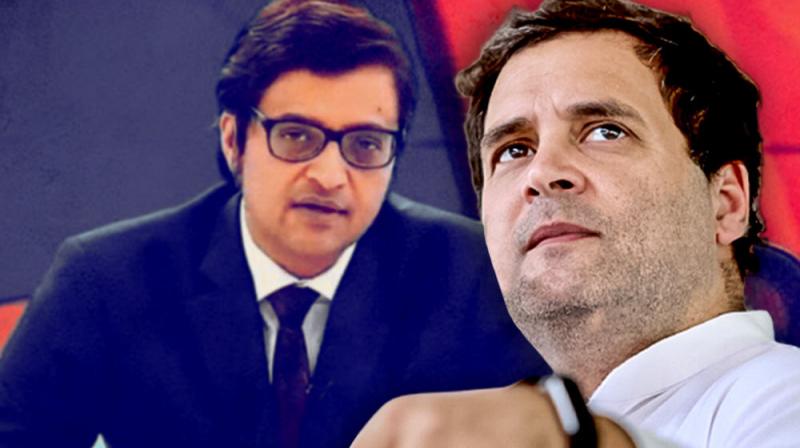 Arnab Goswami and Rahul Gandhi Arnab Goswami and Rahul Gandhi