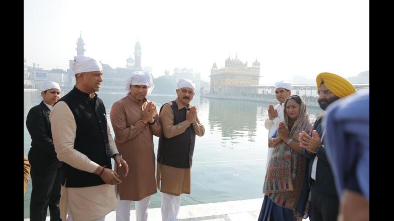 The visit was described as a thanksgiving gesture after the successful conduct of a three-day religious programme at the Red Fort in Delhi marking the 350th martyrdom anniversary of Guru Tegh Bahadur. File Photo.