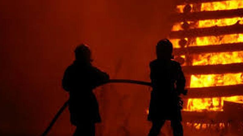 A fire broke out in a house in southwest Delhi A fire broke out in a house in southwest Delhi