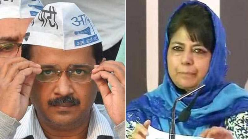 The Delhi Police today arrested four men for allegedly assaulting a Kashmiri woman in southeast Delhi's Sunlight Colony, a senior police officer said The Delhi Police today arrested four men for allegedly assaulting a Kashmiri woman in southeast Delhi's Sunlight Colony, a senior police officer said