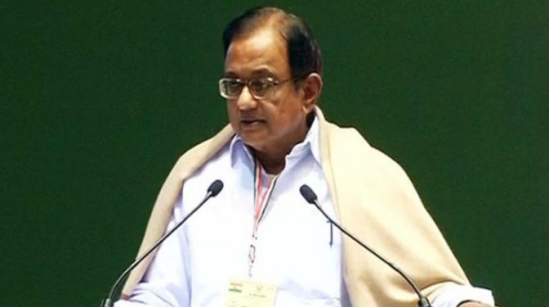 Former Union finance minister P Chidambaram