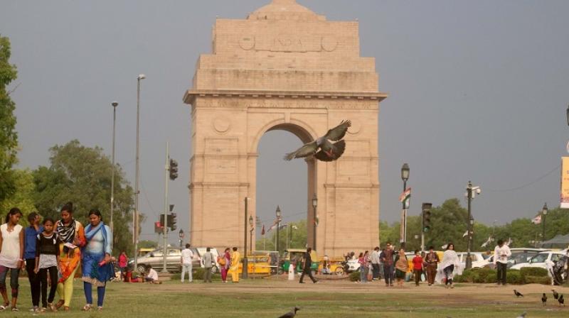 Warm morning in Delhi