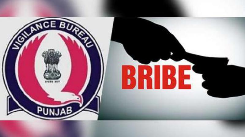 State Vigilance Bureau today nabbed a Sub Inspector red handed