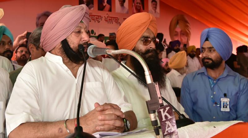 Capt Amarinder Sounds LS Poll Bugle From Lambi Capt Amarinder Sounds LS Poll Bugle From Lambi