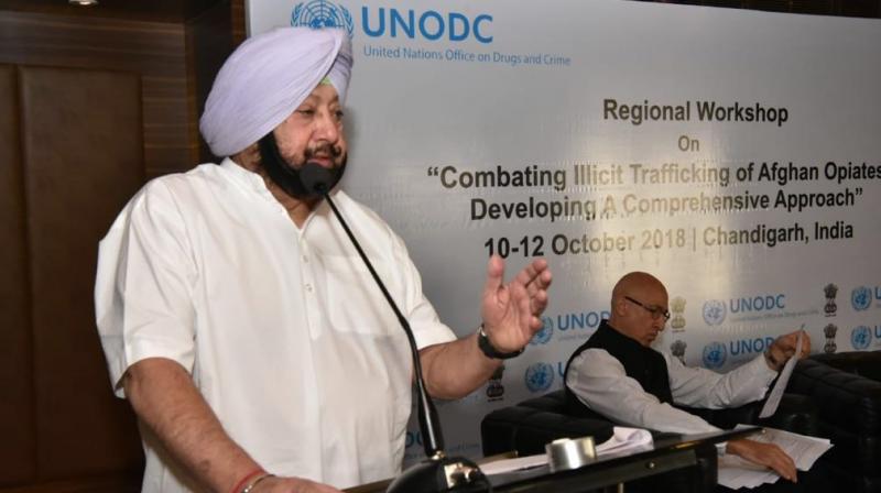 Captain Amarinder Singh called for team work to battle the menace