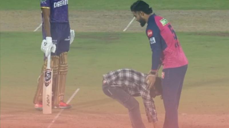 Security Breach at IPL 2025 during KKR vs RR Match Security Breach at IPL 2025 during KKR vs RR Match