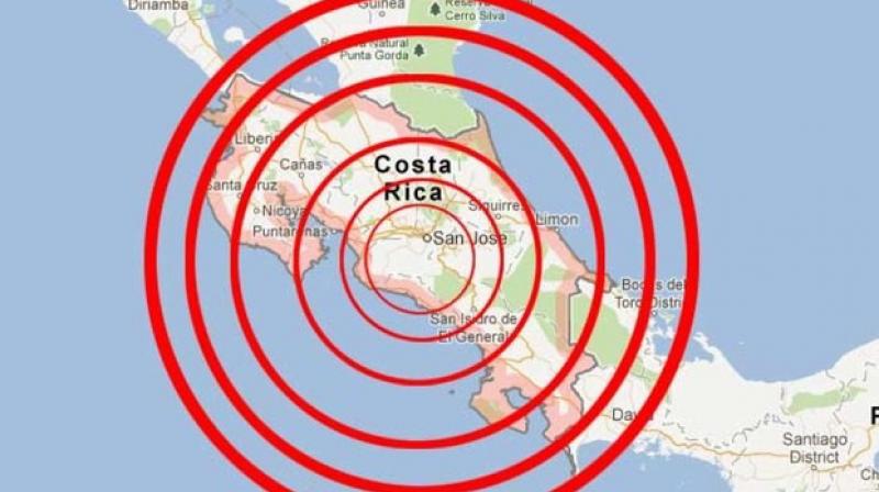 A strong earthquake shook southern Costa Rica