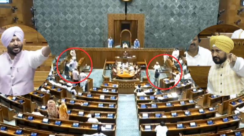 Charanjit Singh Channi vs Ravneet Bittu! Chaos Breaks in Parliament Over Channi's Speech Charanjit Singh Channi vs Ravneet Bittu! Chaos Breaks in Parliament Over Channi's Speech